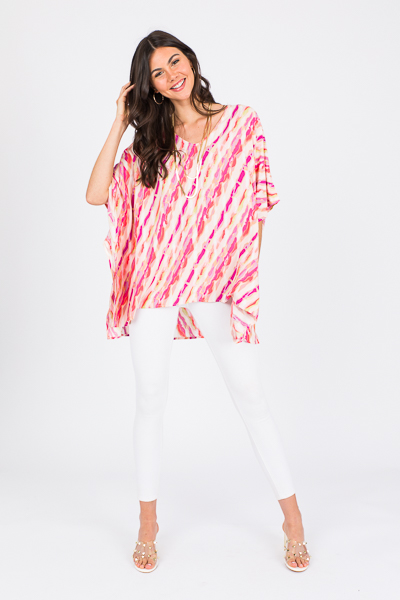 Amy V Tunic, Fuchsia Ripples