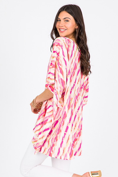 Amy V Tunic, Fuchsia Ripples