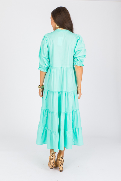 Karlie Tiered Maxi, Aqua