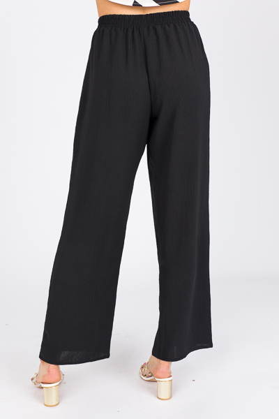 Black Pull-On Pants