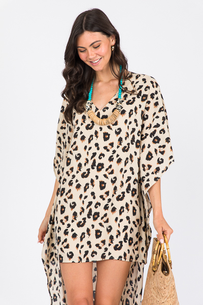 Leopard Hi-Lo Caftan