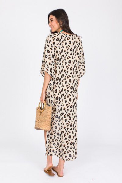 Leopard Hi-Lo Caftan