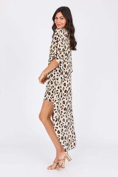 Leopard Hi-Lo Caftan