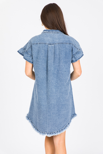 Pamela Denim Button Dress