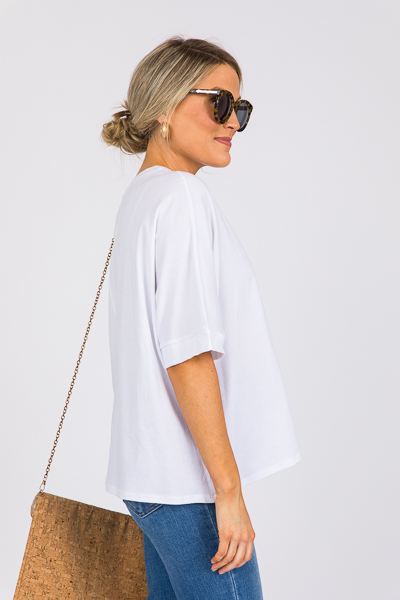 Easy Cotton Tee, White