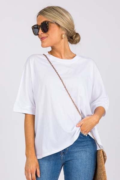 Easy Cotton Tee, White