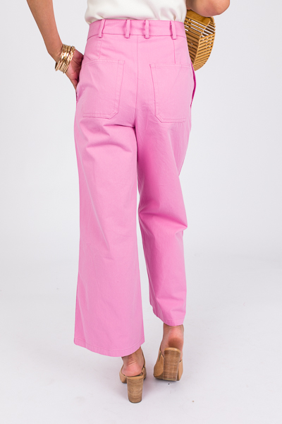 Wide Leg Pants, Taffy Pink