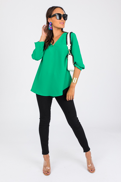 Womens green clearance dressy tops