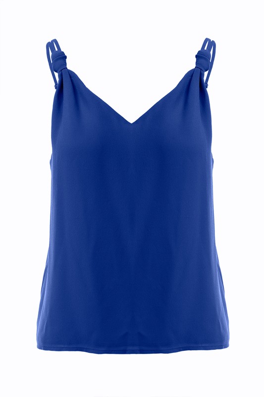 Knot Strap Cami, Capri Blue