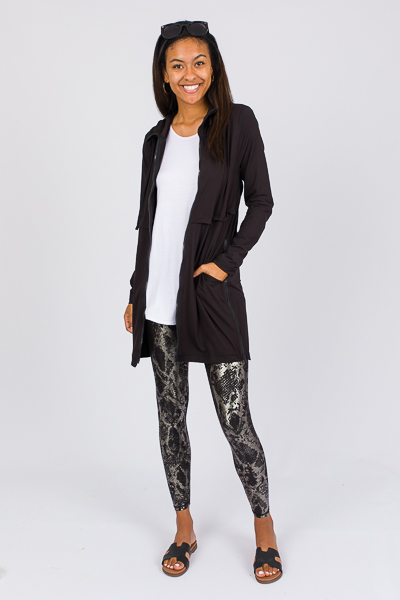 Butter Zip Tunic Jacket, Black