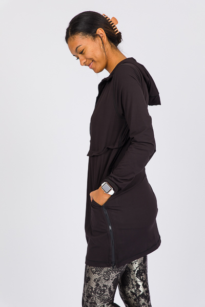 Butter Zip Tunic Jacket, Black