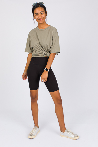 Butter Biker Shorts, Black