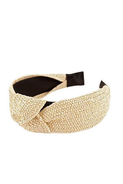 Rattan Headband, Ivory