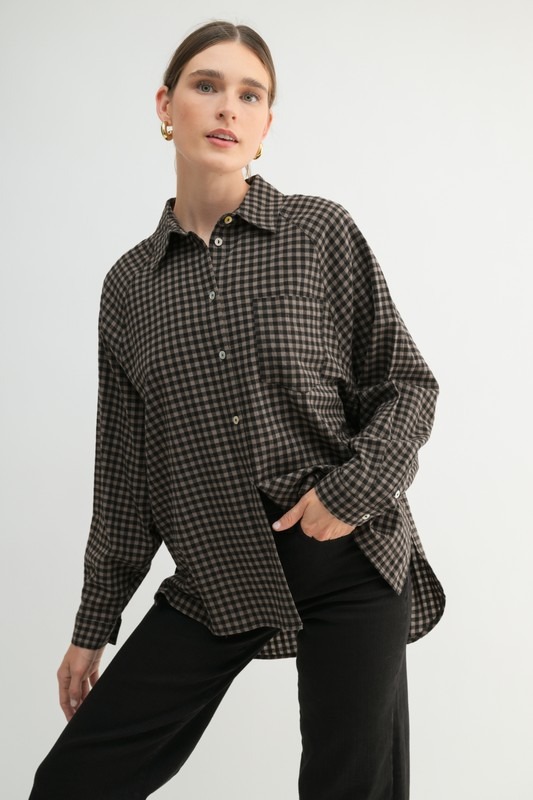 Oversized Check Shirt, Black - d6317f62-1171-4ae4-b99d-63b7b294f9cd.jpg