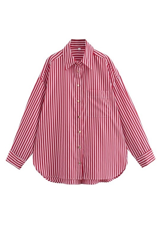 Gold Button Stripe Shirt, Red - d8e4d9a0-d1cf-4a4b-b4d3-1994652b211e.jpg