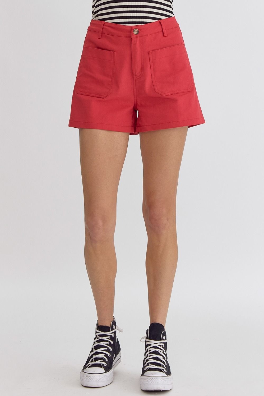 Twill Pocket Shorts, Red - entro_fashion_bottom_p23787_040224_0002_1.jpg