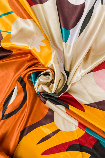 Fall Blooms Silk Scarf