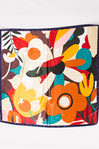 Fall Blooms Silk Scarf