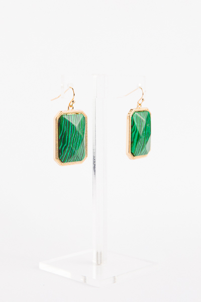 Vera Stone Earring, Green