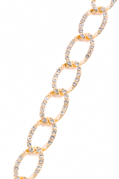 Statement Rhinestone Chain Necklace