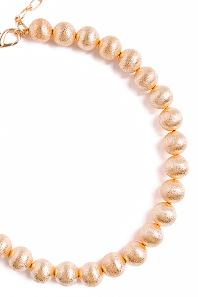 Collins Beaded Necklace, Gold