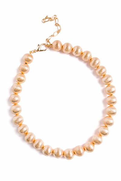 Collins Beaded Necklace, Gold