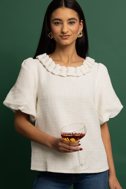Pearl Ruffle Tweed Top, Cream - originals-3406.jpg