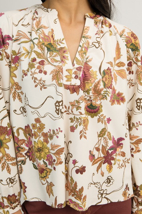 Soft Texture Floral Blouse, Mauve - originals-468.jpg