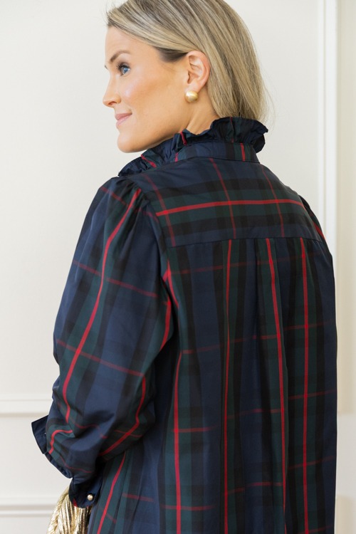 Preppy Plaid Midi, Navy Green - plaid dress-9.jpg