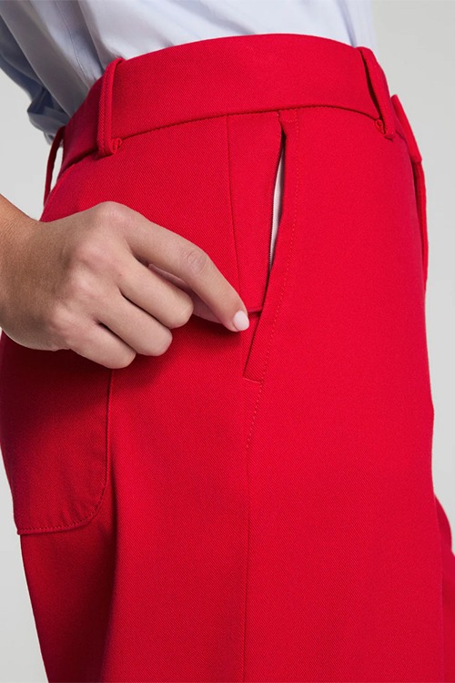 Spanx Crop Wide Leg Pant, Red - spanxred1.jpg