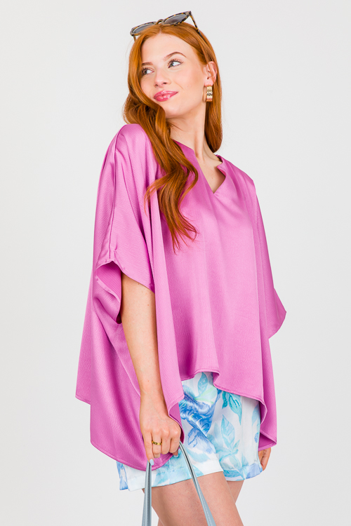 Silky Blue Floral Shorts