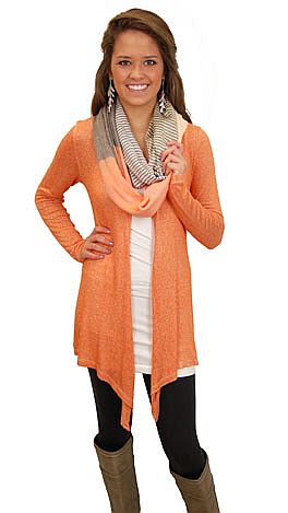Necessity Cardigan, Orange