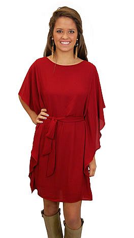 Fly Away Dress, Red