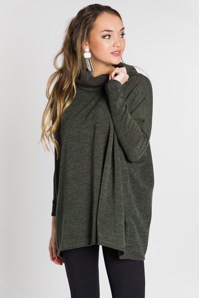 Cara Cowl Neck, Olive