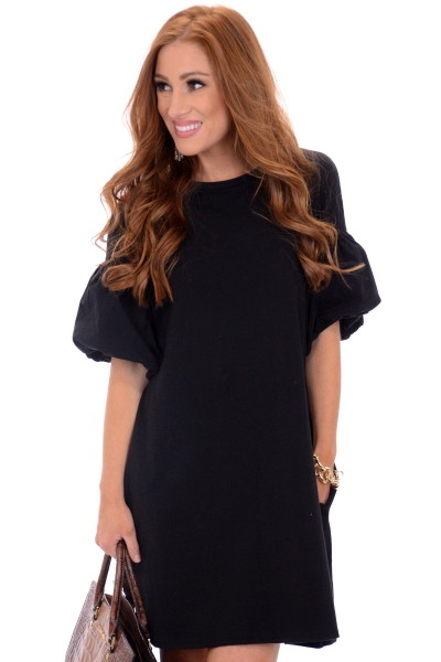 Bubble Sleeve Knit Frock