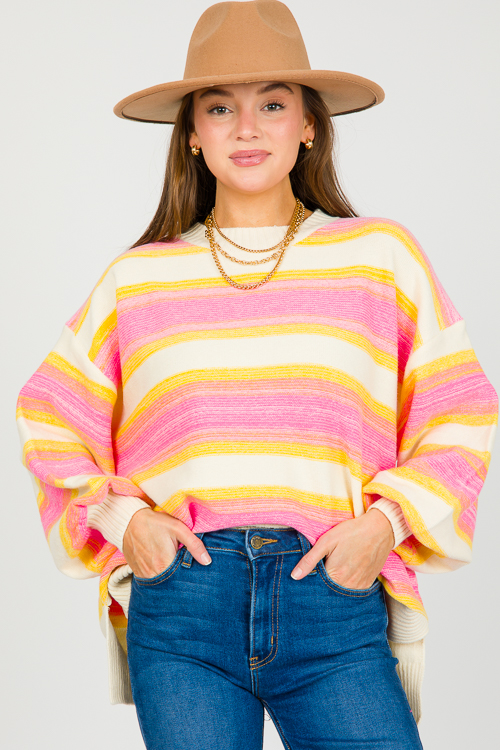 Strawberry Lemonade Sweater - New Arrivals - The Blue Door Boutique