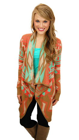 Camel Back Cardigan