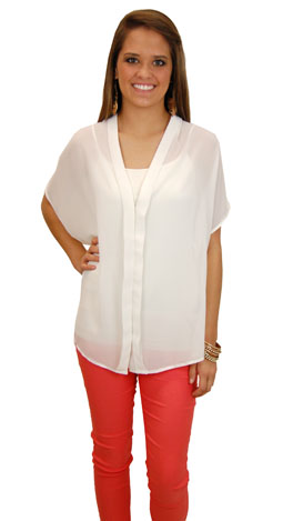 Classic Blouse, Ivory