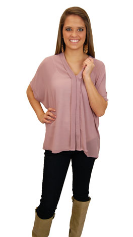 Classic Blouse, Mauve