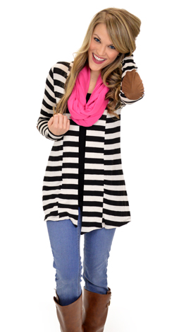 The Perfect Patch Cardigan, Black