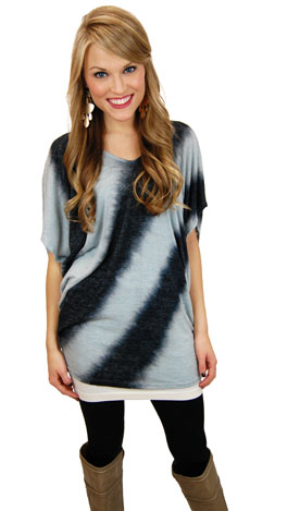 Twilight Falls Top, Blue