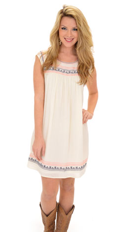 Mesa Shift Dress, Ivory