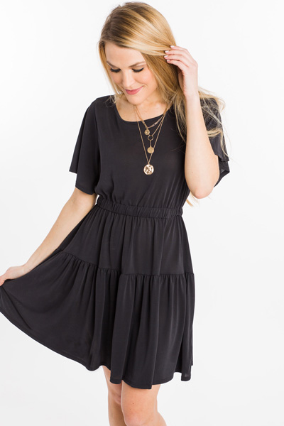 Cinch Me In Dress, Black