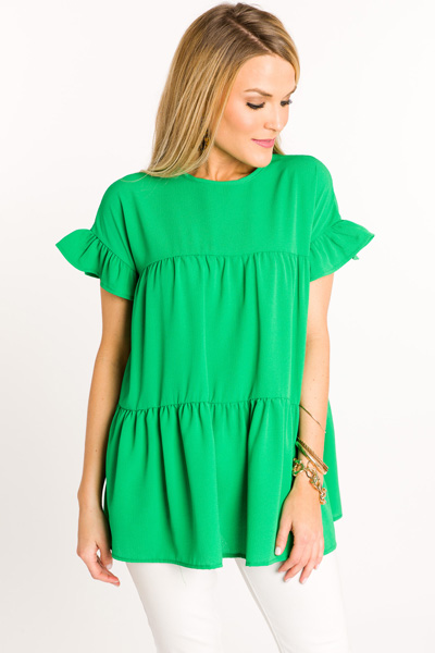 Made With Love Babydoll, Green