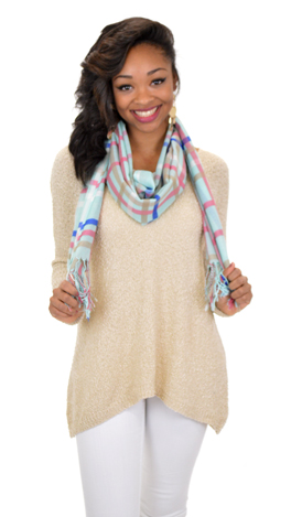 Anything Goes Tunic, Tan