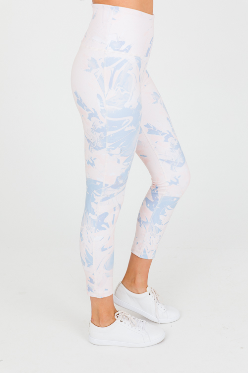 Cotton Candy Leggings, Peach New Arrivals The Blue Door Boutique