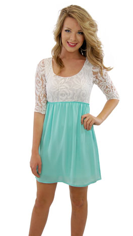 Half of My Heart Dress, Mint