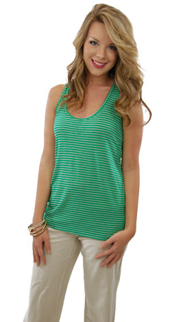 Loose Fit Tank, Green