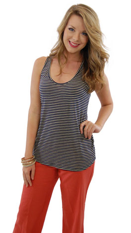 Loose Fit Tank, Navy