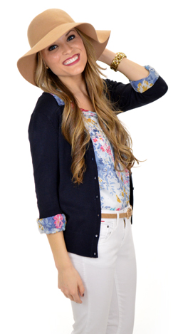 Classic Cardigan Navy